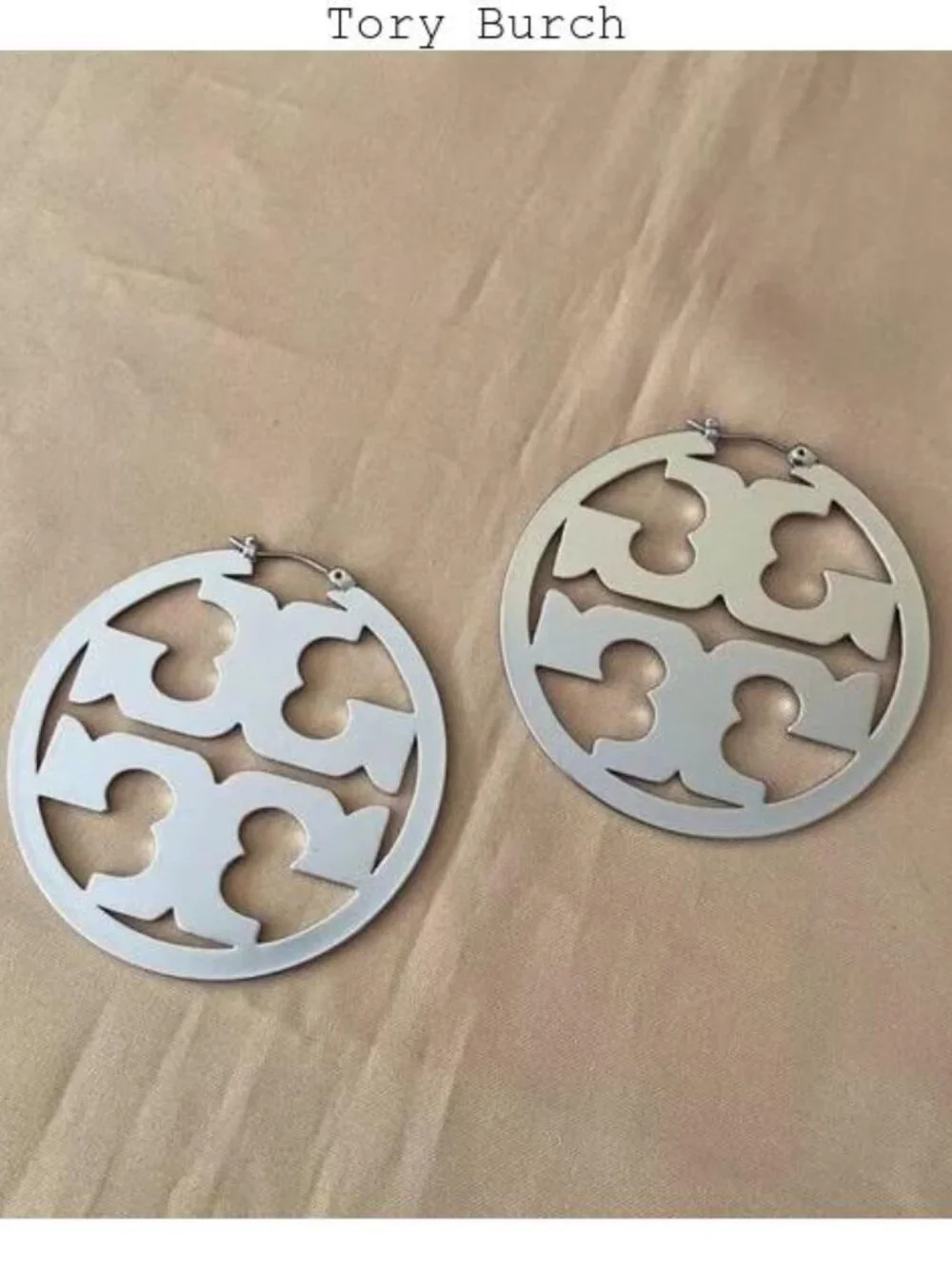 Tory Burch Silver hoop earrings